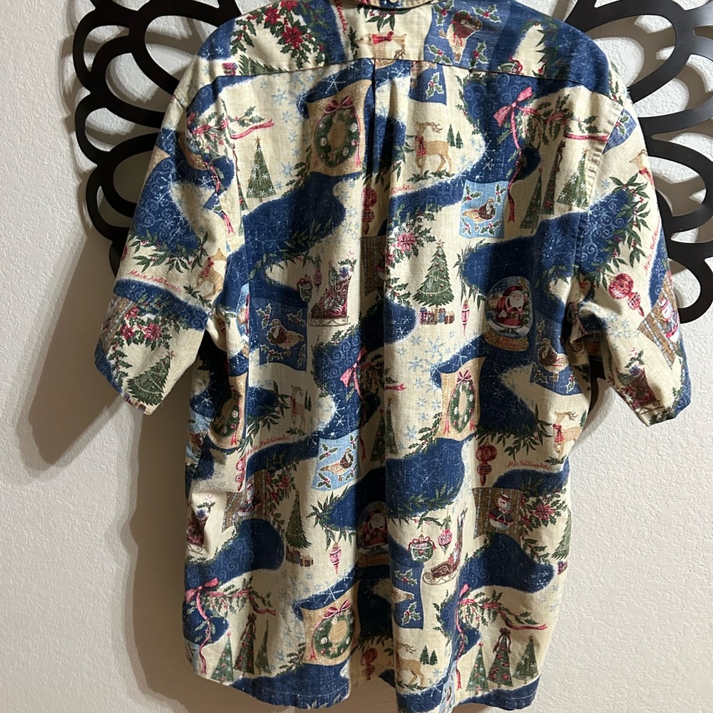 Women’s partial button down Reyn Spooner Christmas shirt XXL - Picture 3 of 3